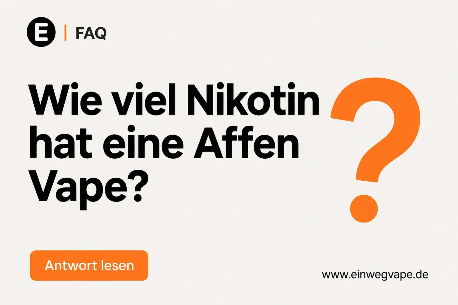 Wie viel Nikotin hat eine Affen Vape?
