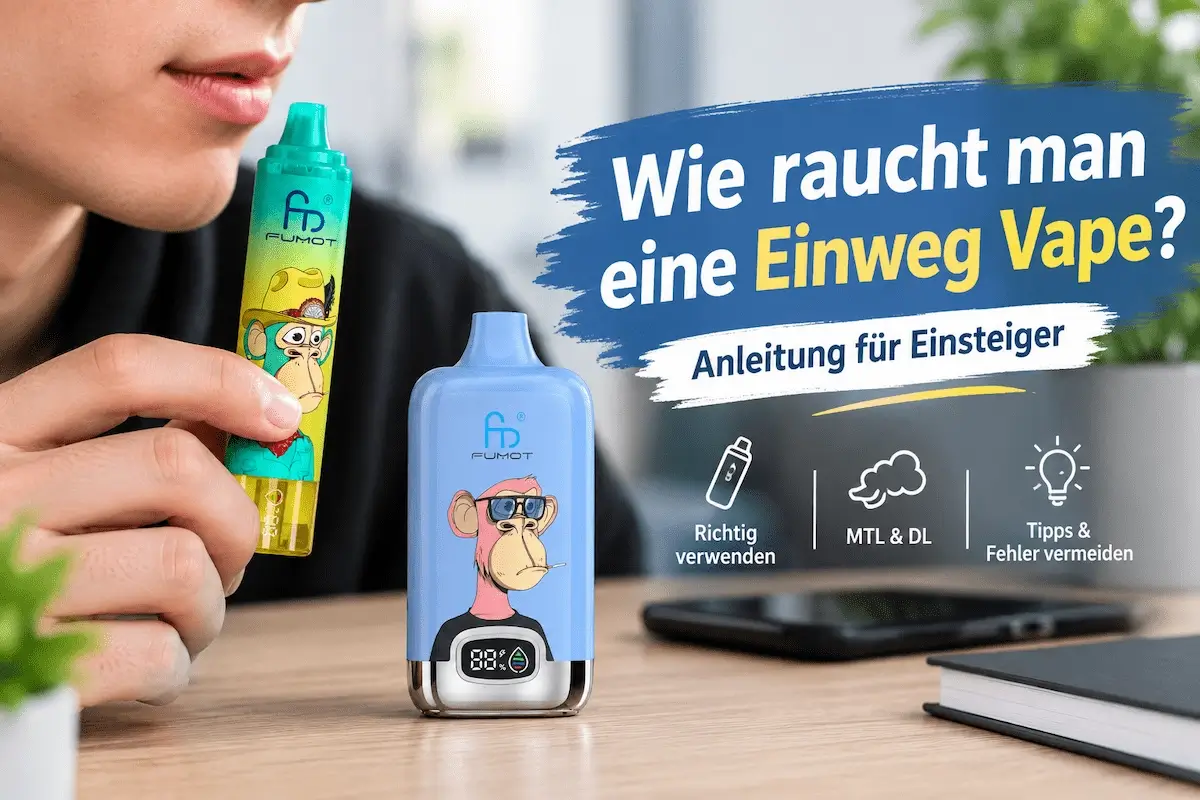 Wie raucht man eine Einweg Vape – Anleitung für Einsteiger