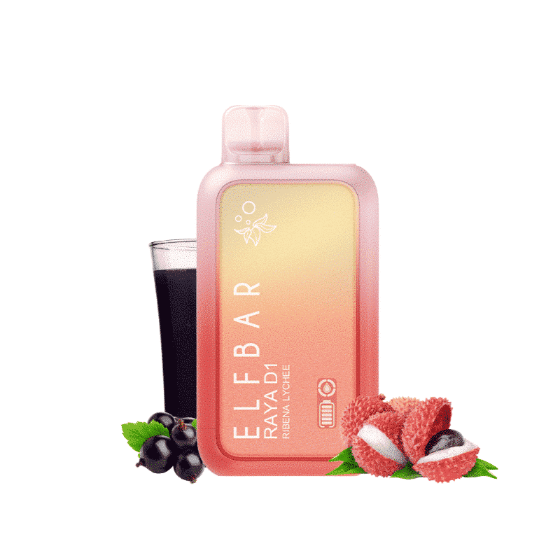 Elfbar BC 10000 Schwarze Johannisbeere Litschi (Ribena Lychee)