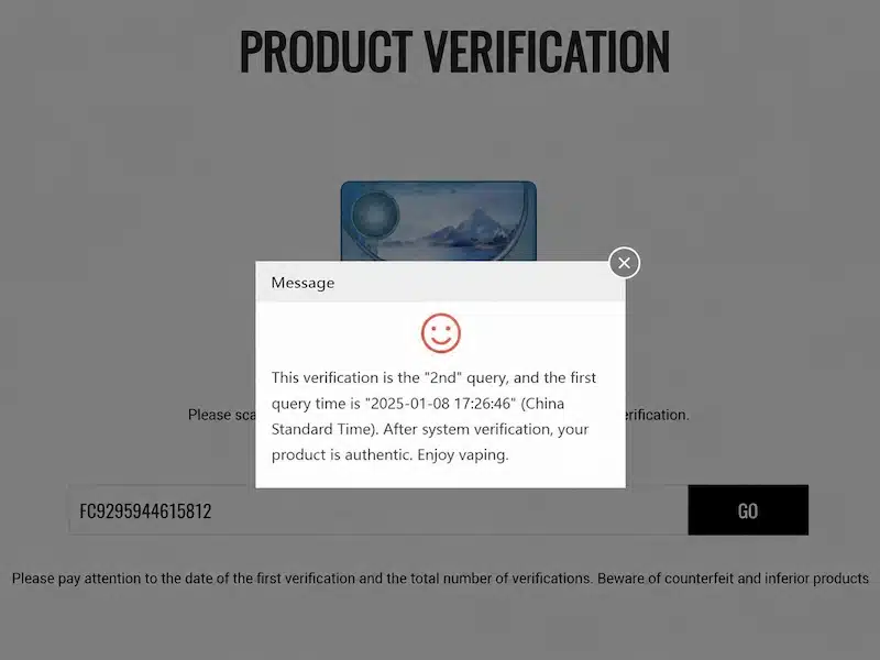 Fumot Alte Code-Version Erfolgreich Verifiziert FUMOT alte Sicherheitscode Version erfolgreiche Echtheitsprüfung