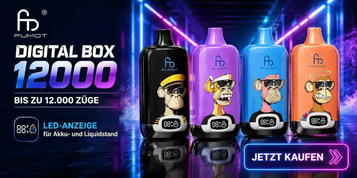 Fumot Digital Box 12000 Einweg Vape Online Kaufen banner