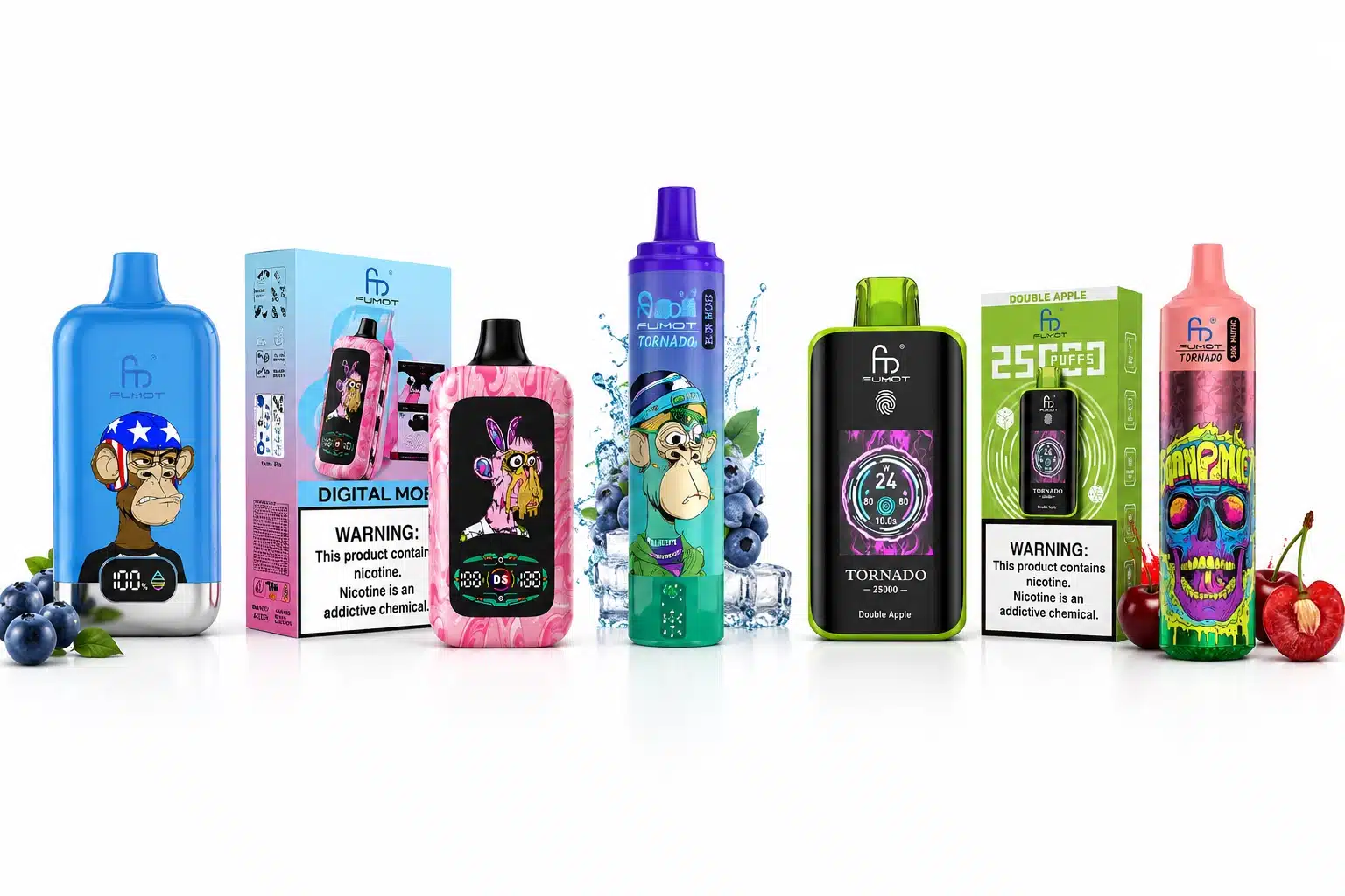 Fumot vape Sorten Übersicht: 7 Top-Modelle Digital Box, Tornado, Monkey, Leopard