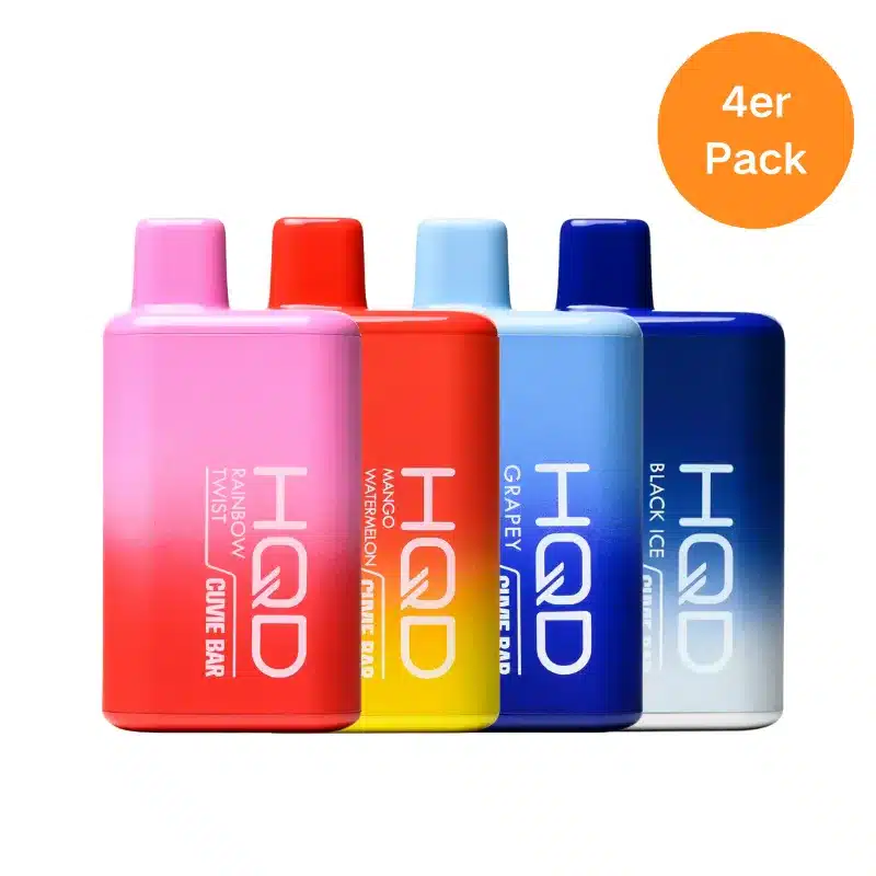 HQD cuvie bar 7000 4per pack Einweg Vape Deutschland