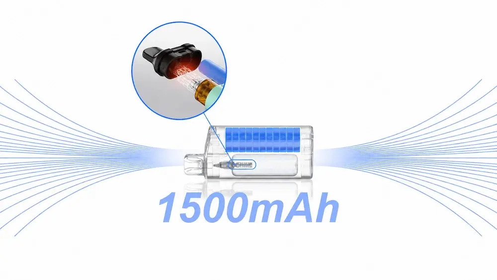 IGET Bar 3500 mit leistungsstarkem 1500mAh Akku und Mesh Coil für gleichmäßige Dampfentwicklung und intensiven Geschmack