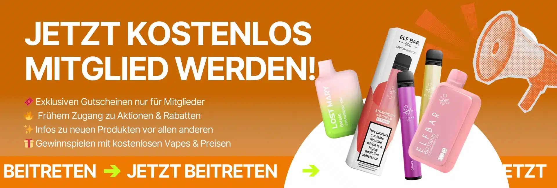 Jetzt beitreten einweg vape Deustchland