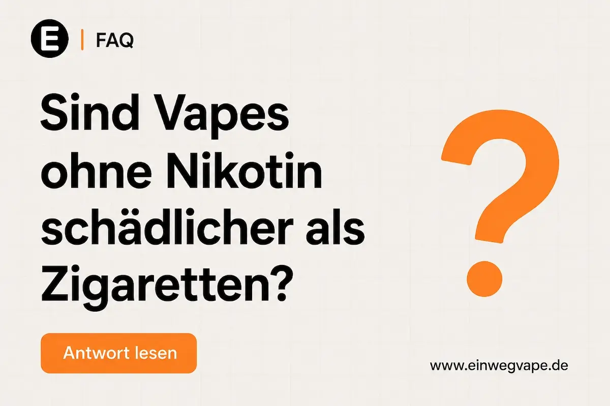 Sind Vapes ohne Nikotin schädlicher als Zigaretten-FAQs