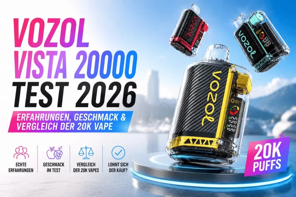 Vozol Vista 20000 Im Review Mit Alltagstest Und Langzeiterfahrung VOZOL Vista 20000 Vape im Test 2026 – Geschmack, Funktionen und Erfahrungen