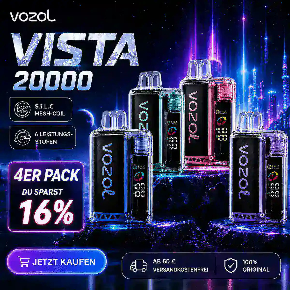 Vozol Vista 20000 Einweg Vape Deustchland Online kaufen banner
