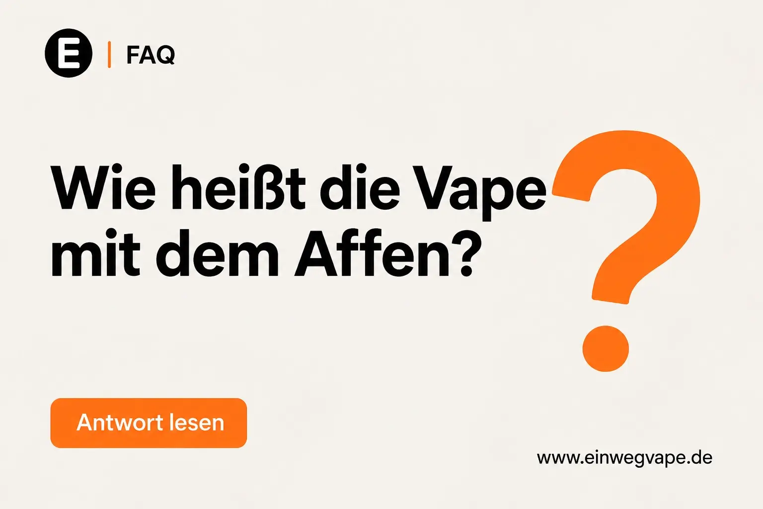 Wie heißt die Vape mit dem Affen?
