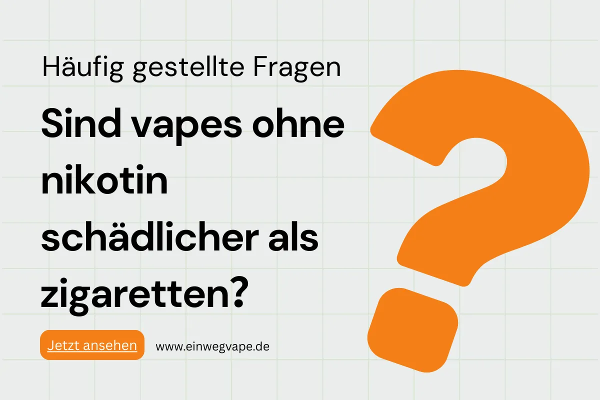 vape oder zigarette schädlicher Gefahren von Vapes und E-Zigaretten