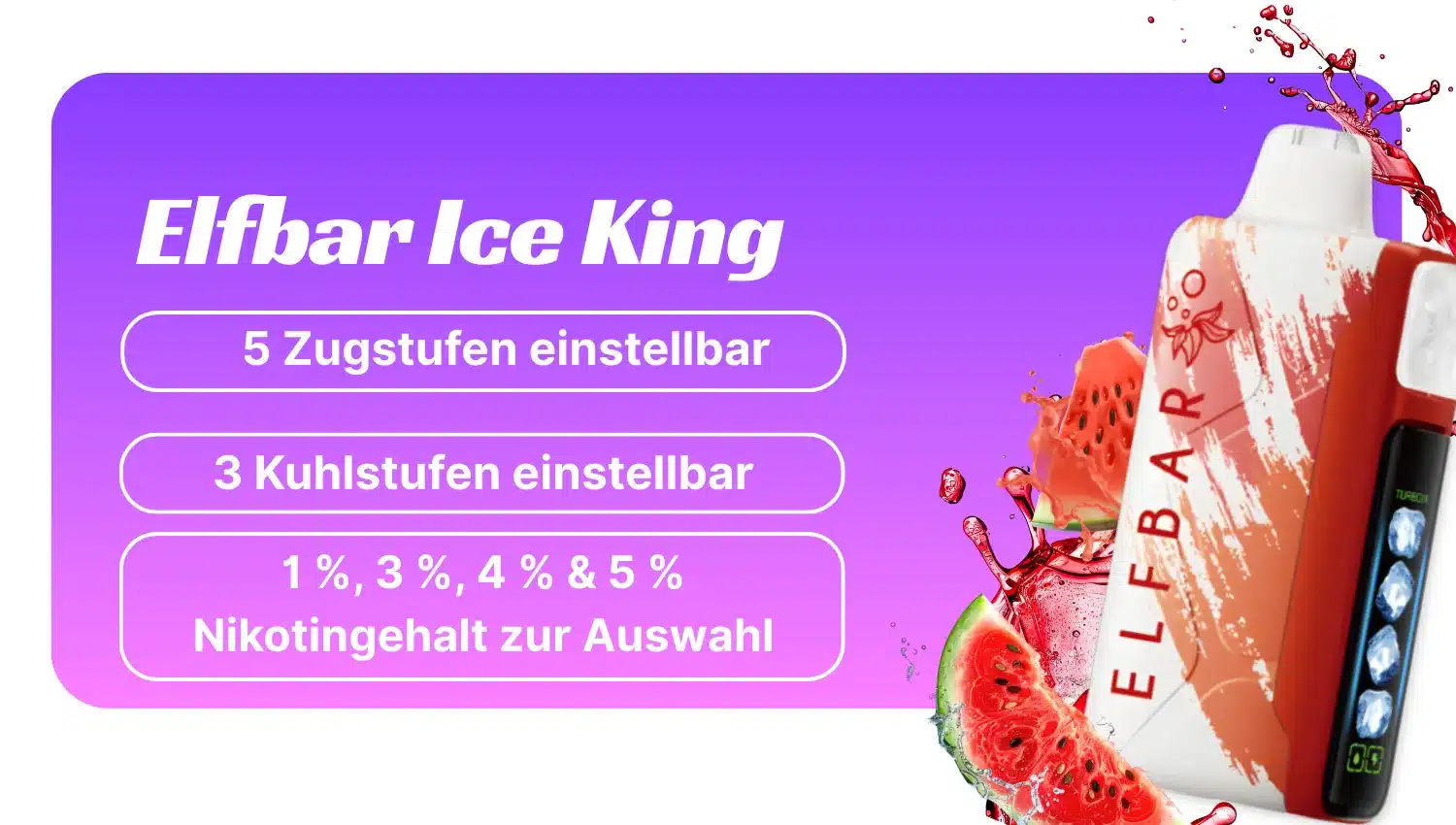 elfbar Ice king Einweg-E-Zigarette