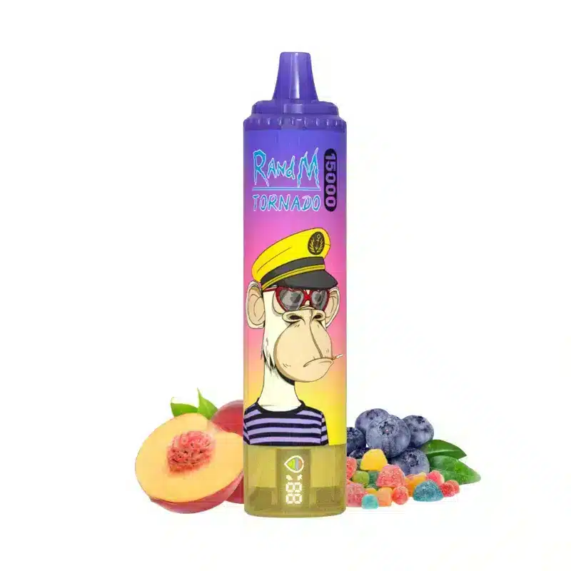 Fumot Tornado 15000 Pfirsich Blaubeere Bonbon (Peach Blueberry Candy)