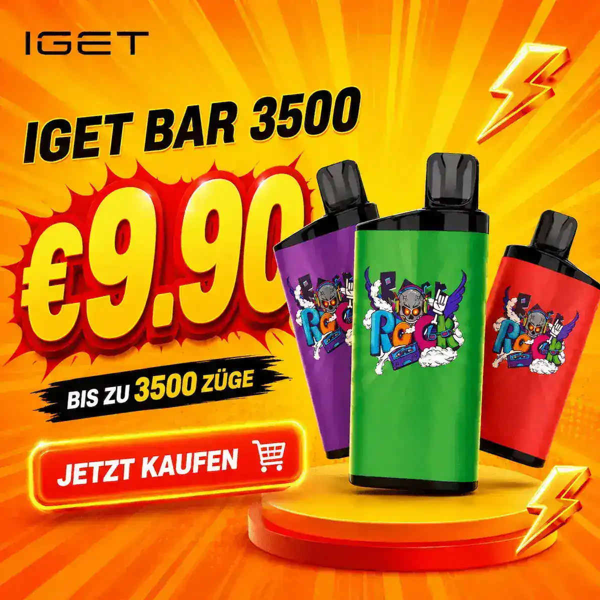 iget bar 3500 Einweg Vape Online Kaufen banner